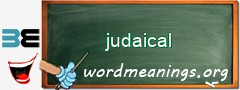 WordMeaning blackboard for judaical